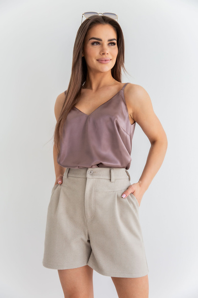 BROWN WOMEN'S TOP NYMFA