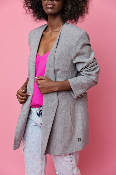 SZARA DAMSKA MARYNARKA RITTA