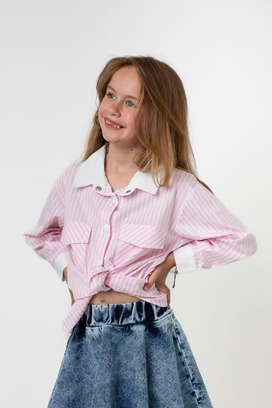 PINK STRIPED SHIRT BREEZE