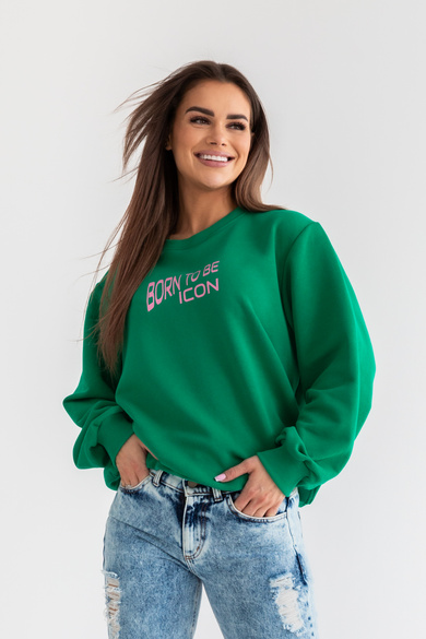 SWEATSHIRT  "BORN TO BE ICON"