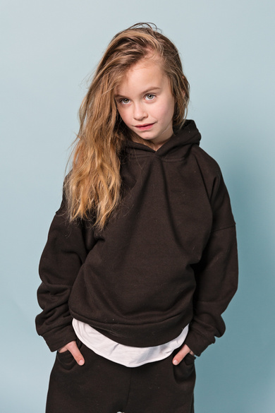 BROWN HOODIE MUM&KIDS