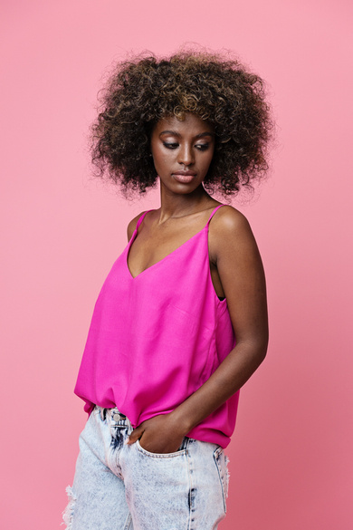 AMARANTOWY TOP DAMSKI NYMFA