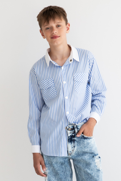 BLUE STRIPED SHIRT BREEZE